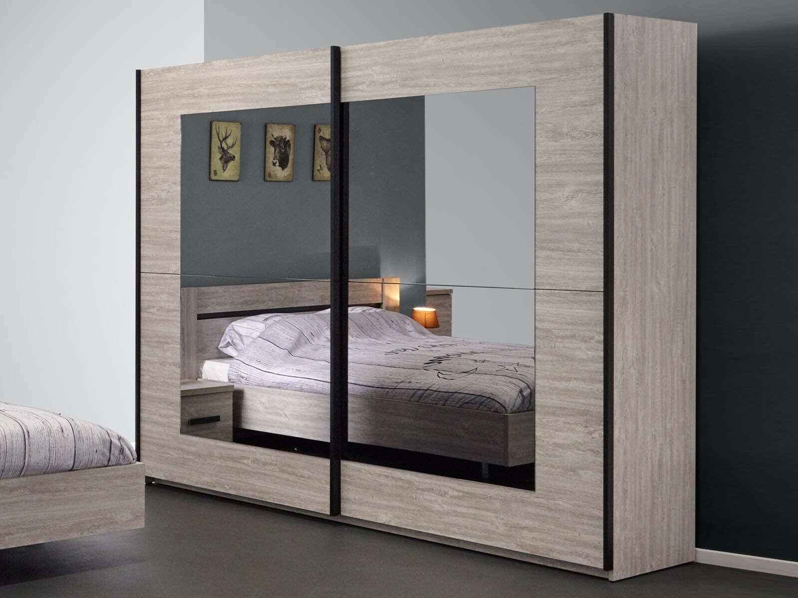 Armoire MARJORIE 2 portes coulissantes 250 cm valonia