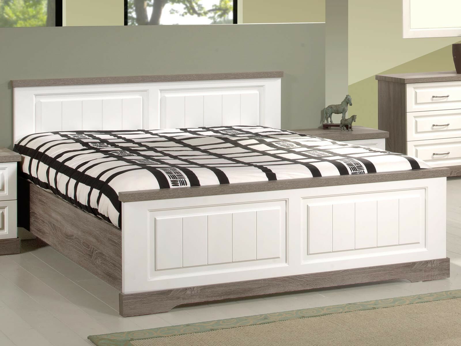 Lit IVANA 180x200 cm truffe/porcelaine