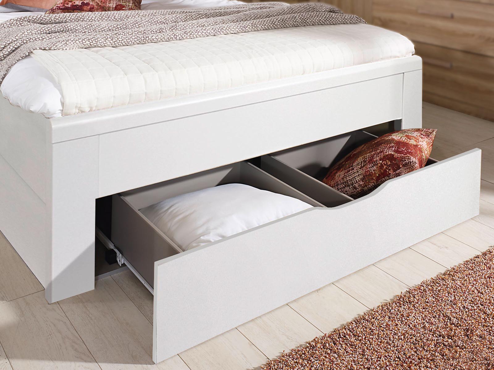 Lot de 3 tiroirs RIGA 140x200 blanc