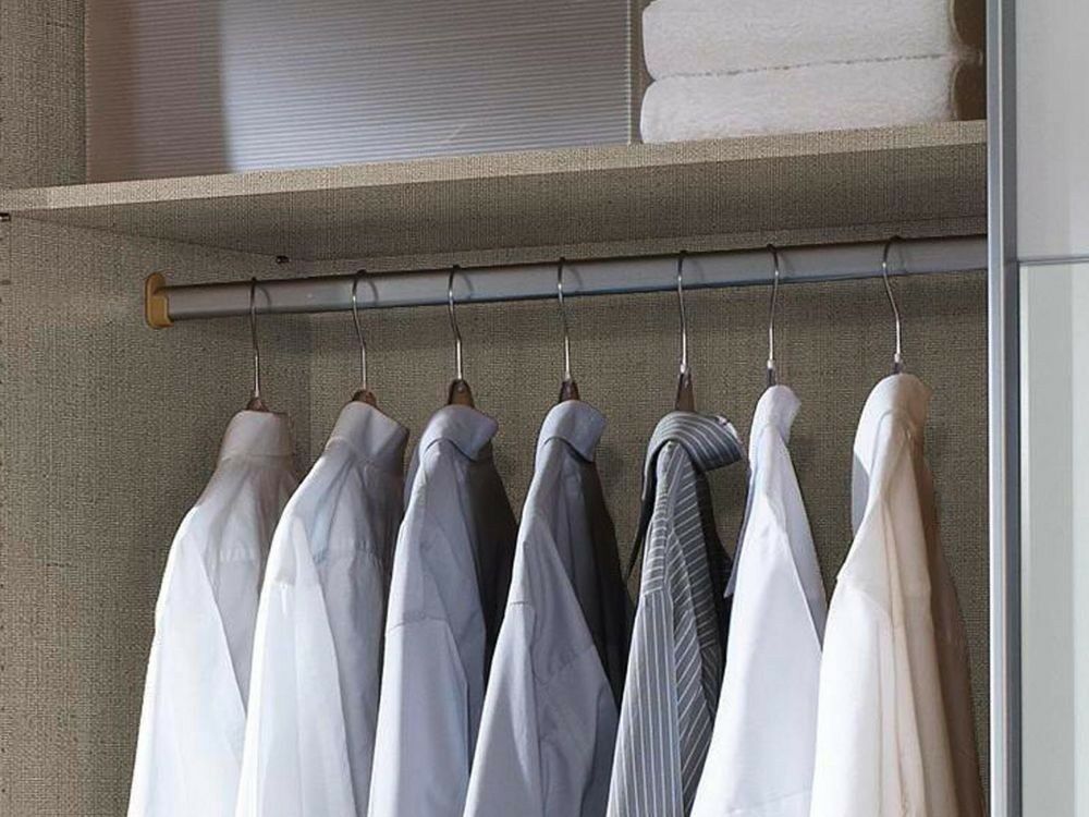 Tringle BETA 90 cm gris métal
