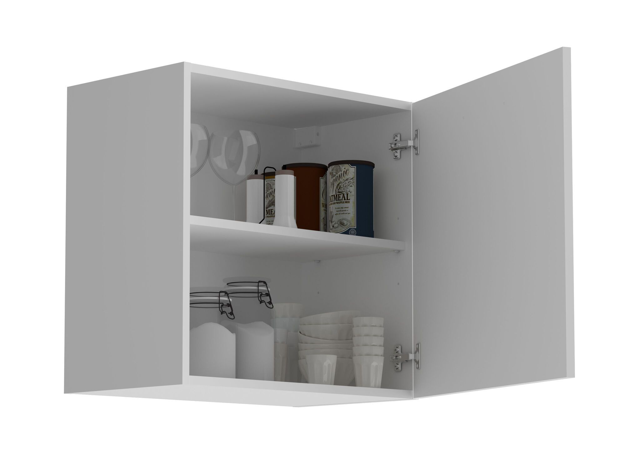 Meuble haut ECOTIC 60 cm 1 porte blanc
