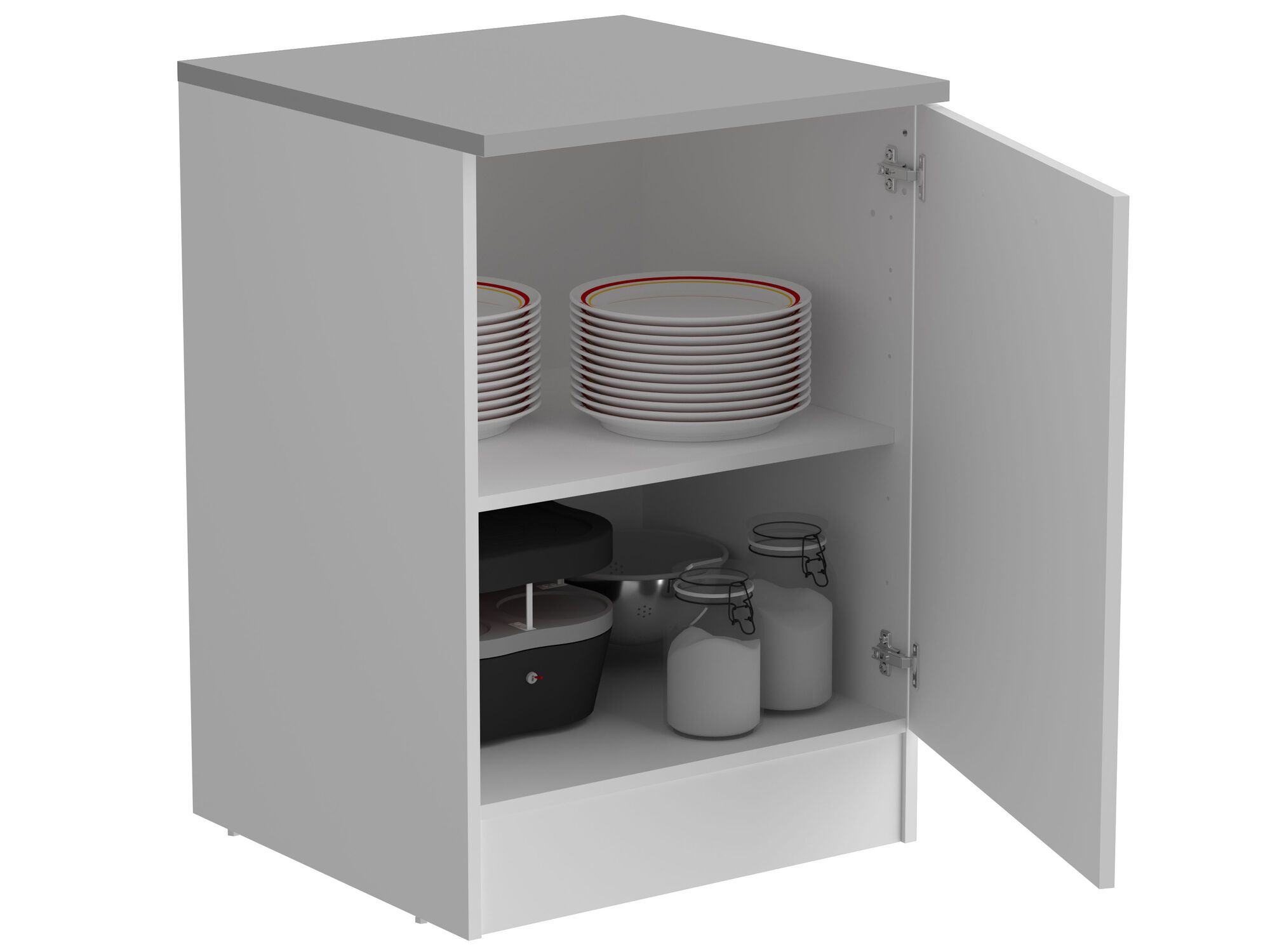 Meuble bas ECOTIC 1 porte blanc
