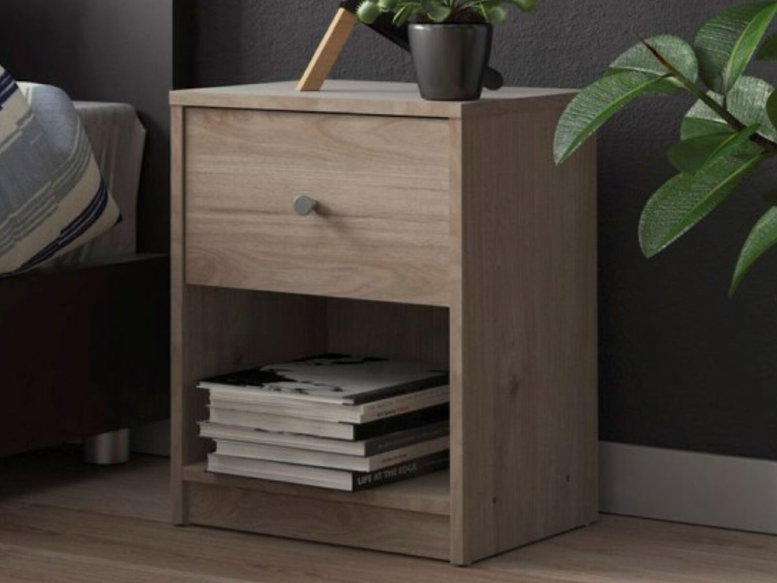 Table de chevet MAYU 1 tiroir chêne jackson