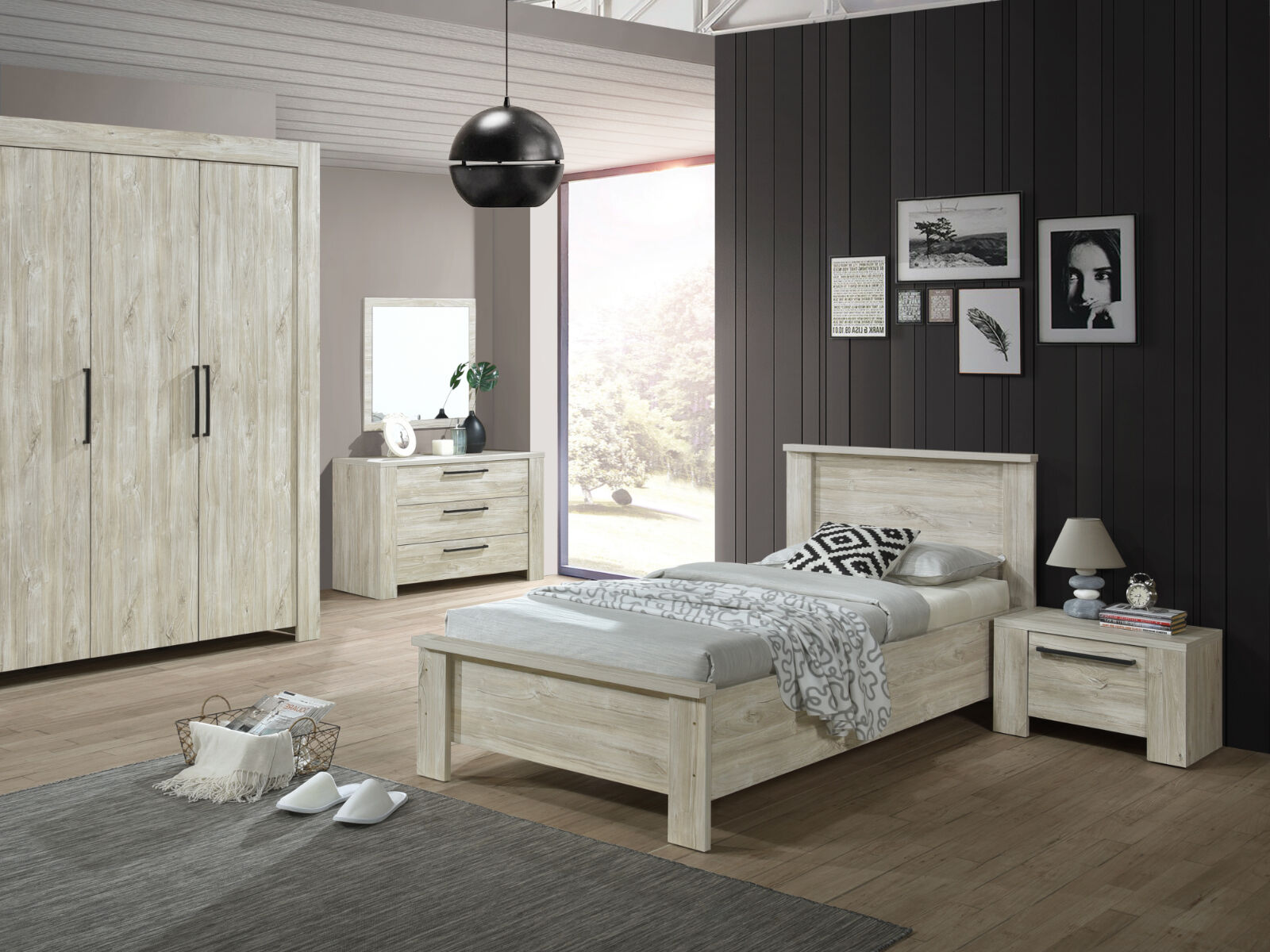 Chambre complète IVAN I chêne plage