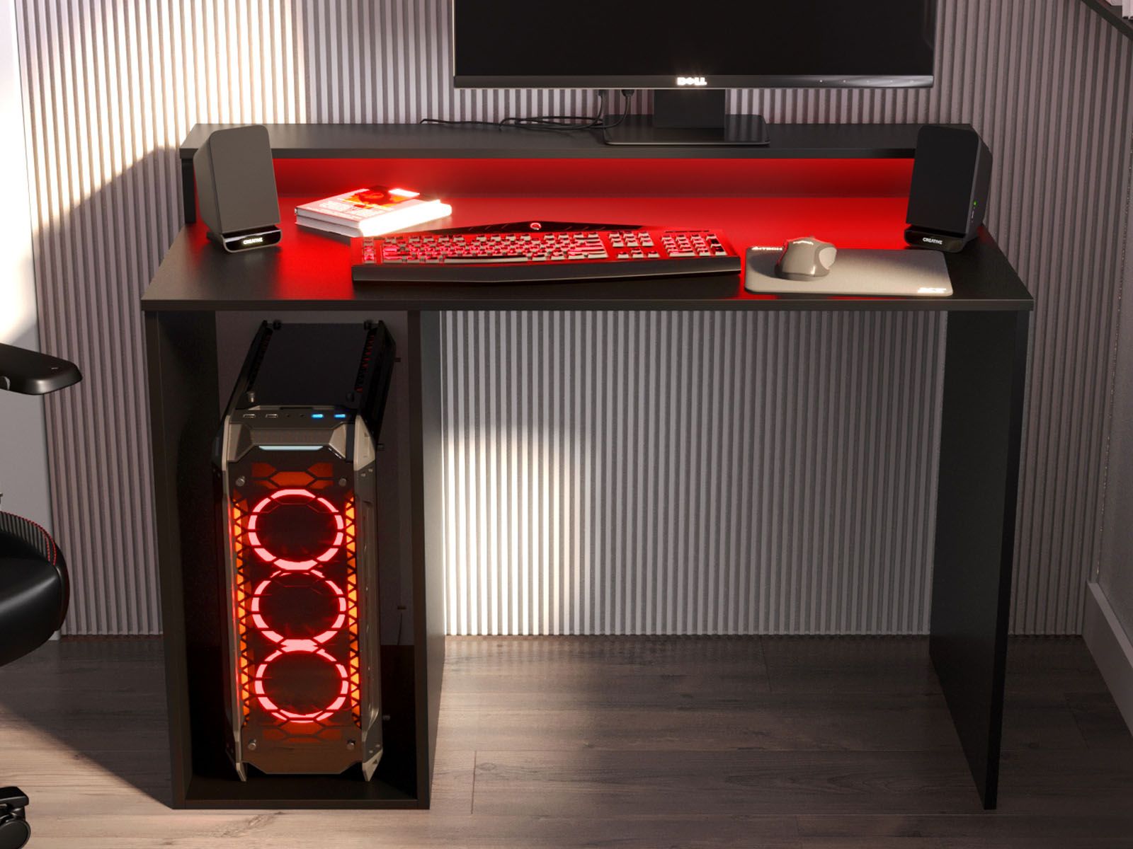 Bureau gamer GEEK 106 cm noir