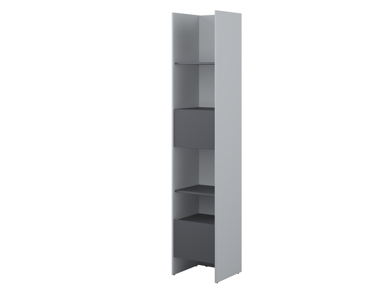 Colonne CONCEPTION PRO 1 porte 1 tiroir gris/graphite