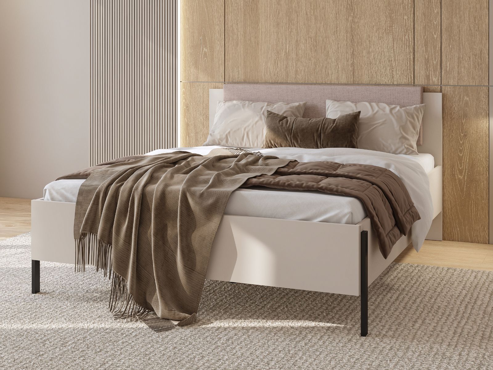 Lit JUKAMI 180x200 cm cachemire