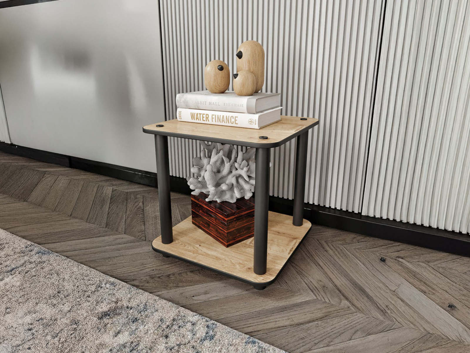 Table d'appoint BOOKY 34 cm chêne