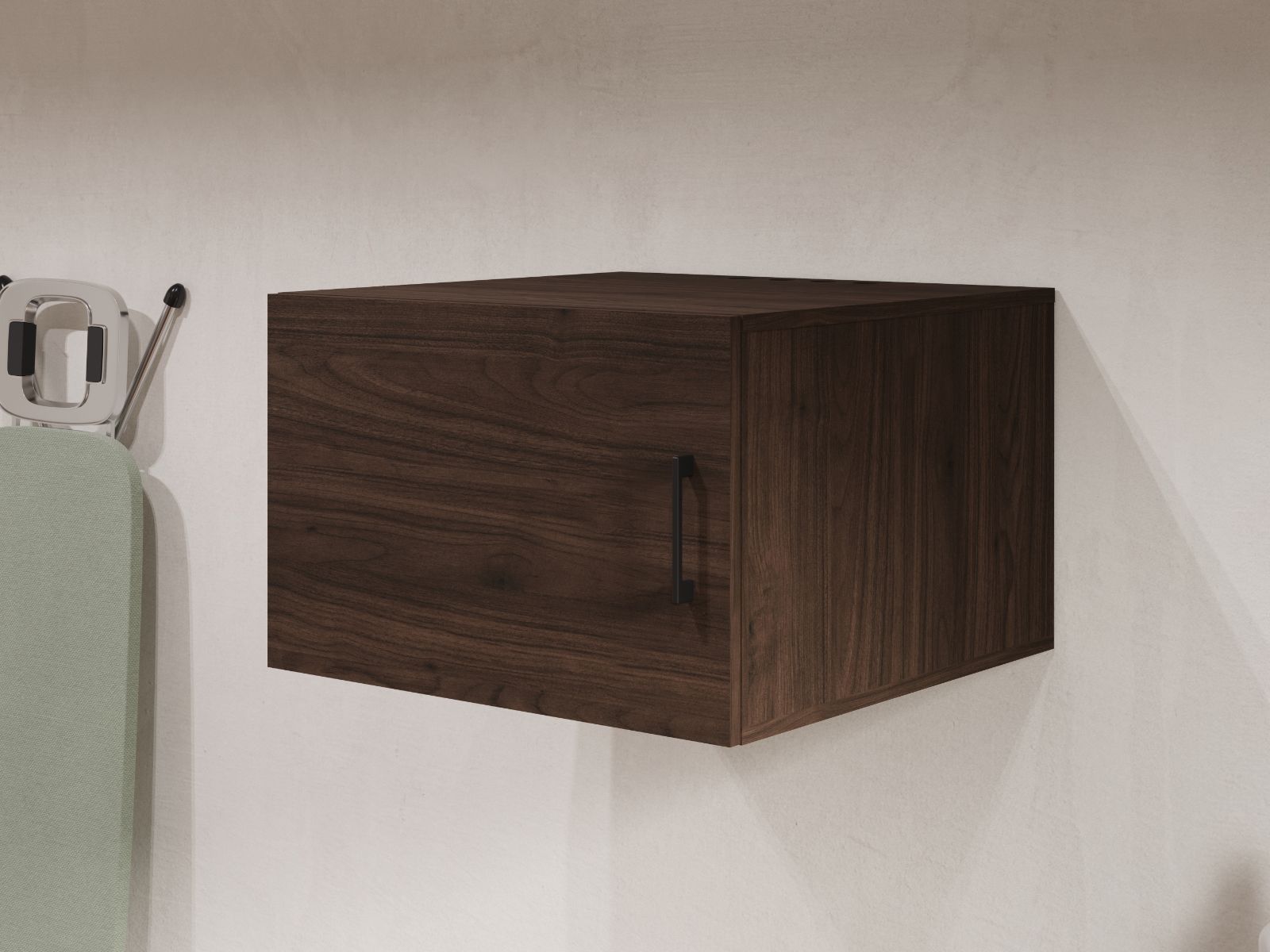 Surmeuble WASHING 1 porte noyer