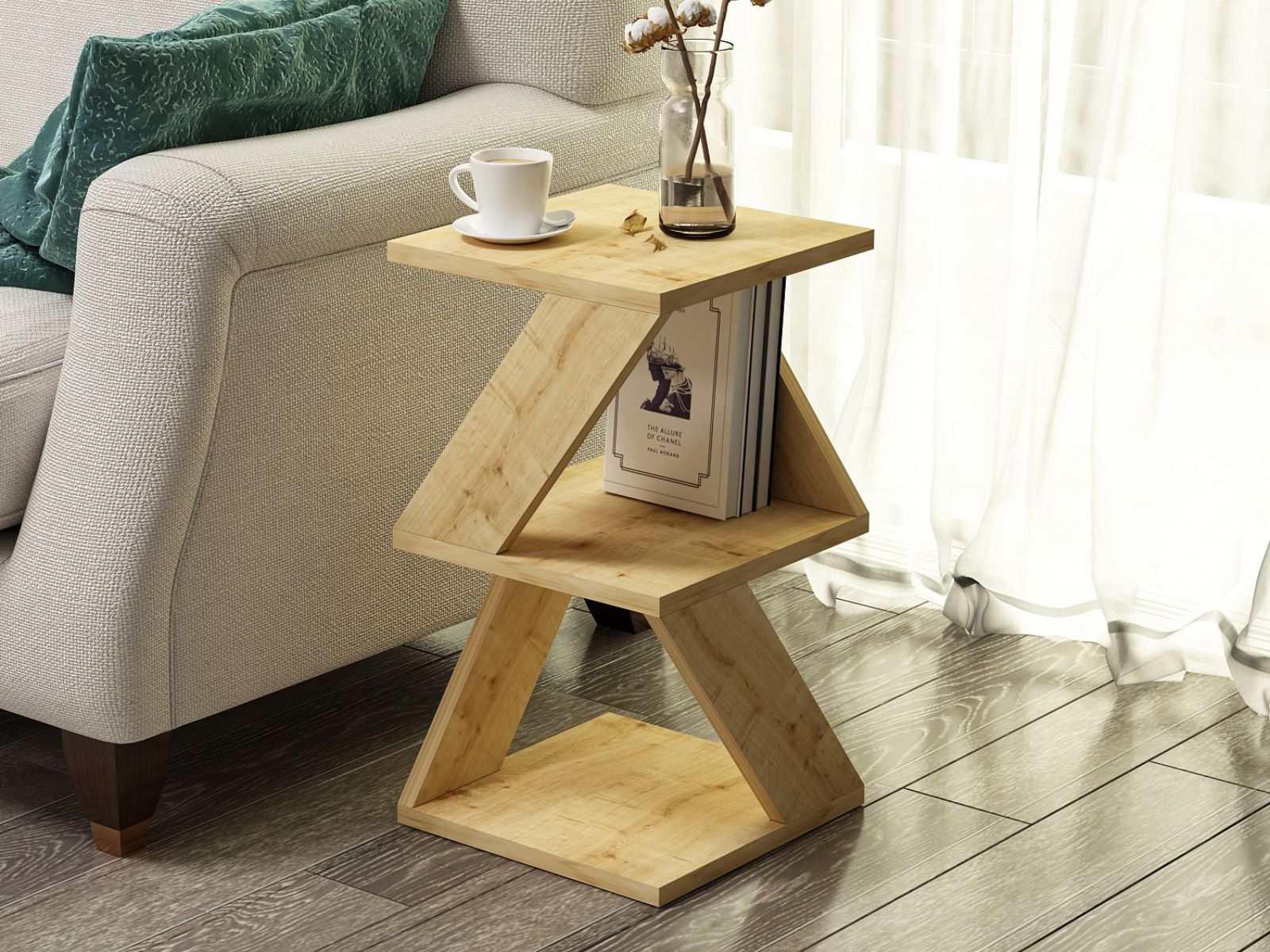 Table d'appoint ALBION 30 cm saphire