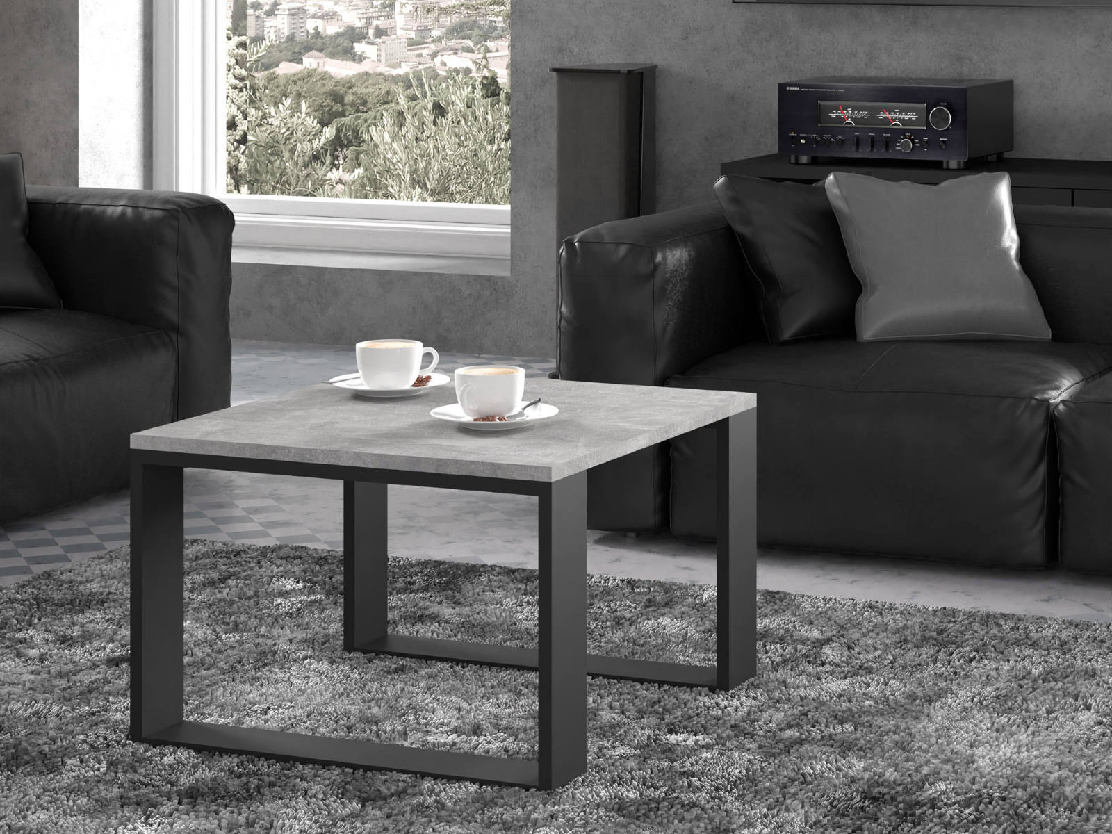 Table basse PLUCA 60 cm béton