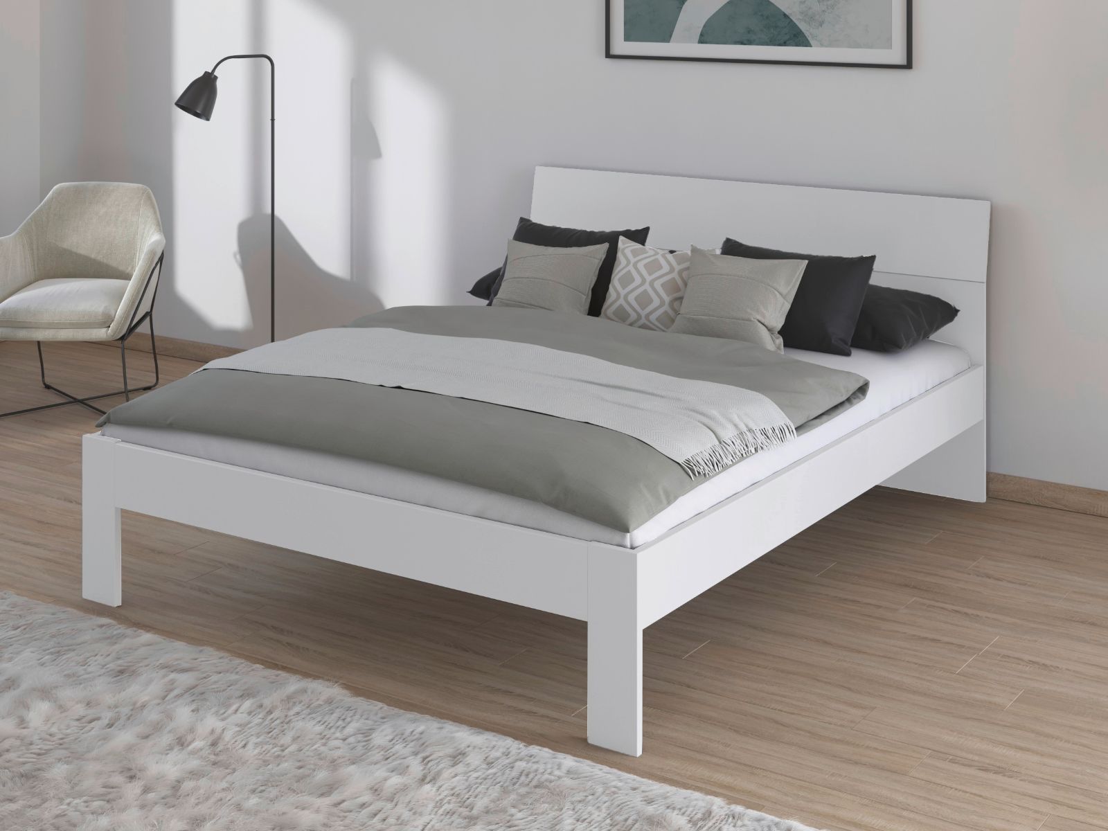 Lit FLASH 140x200 cm blanc