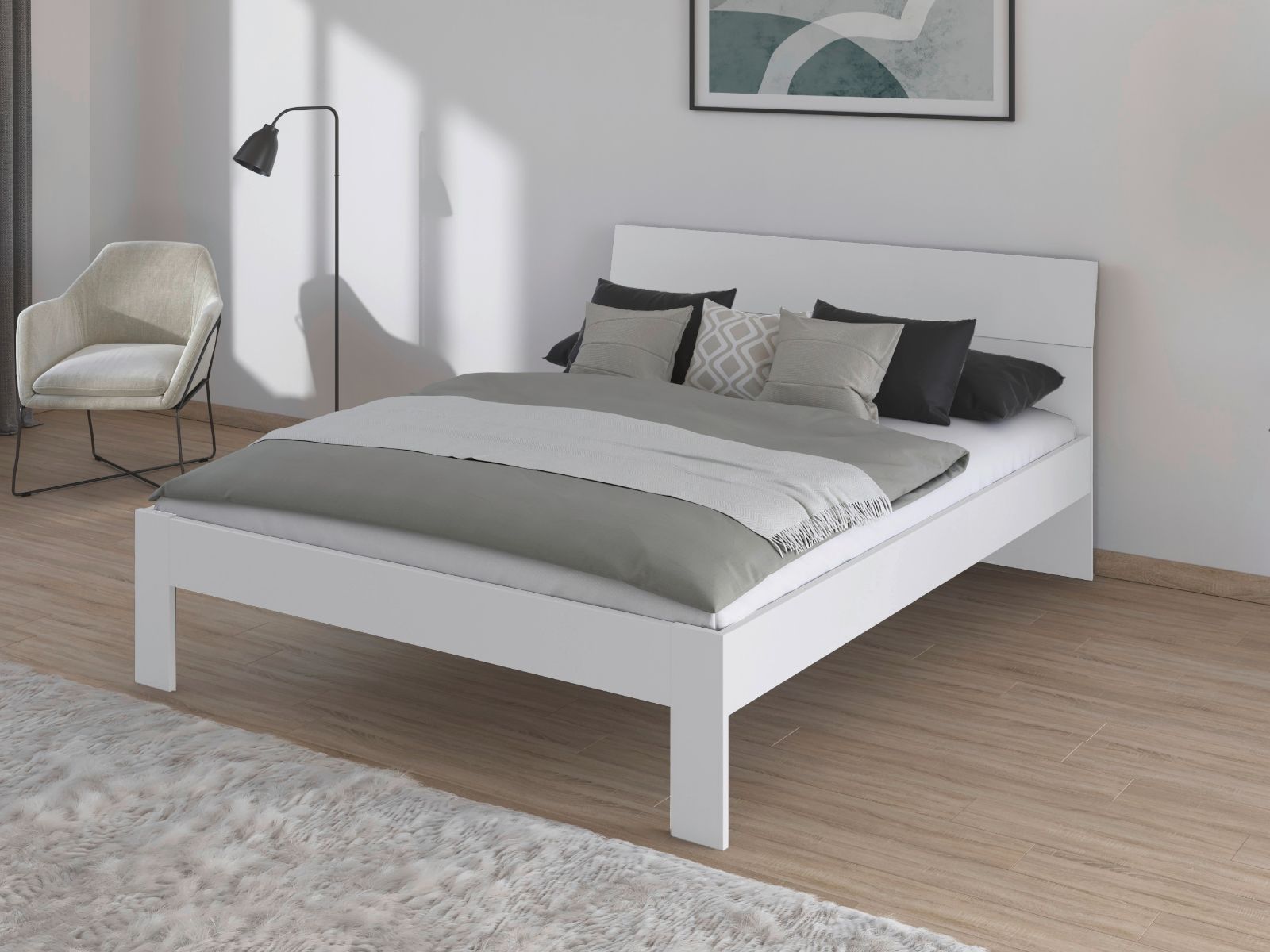 Lit FLASH 160x200 cm blanc