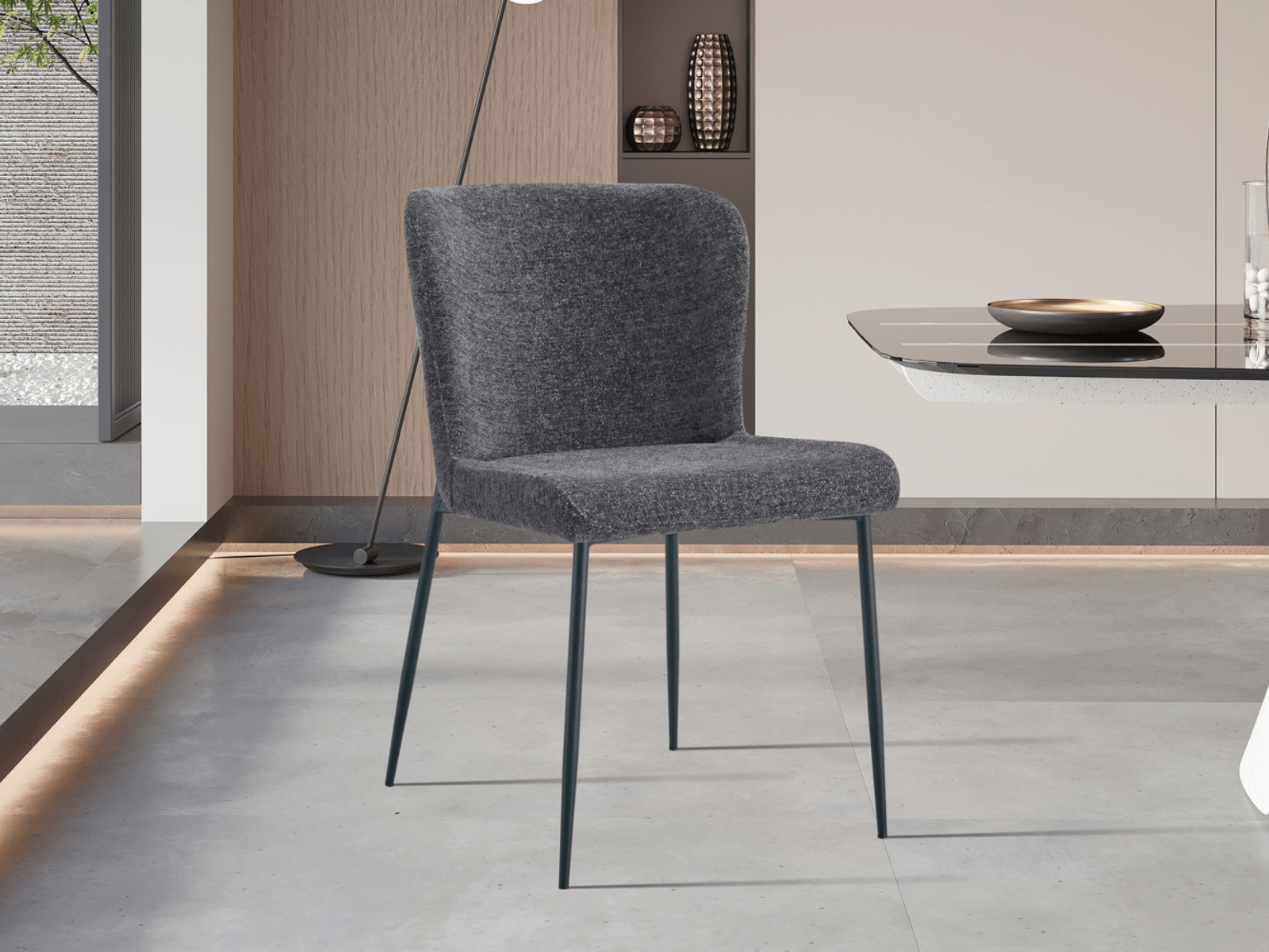 Chaise MARLINO gris foncé