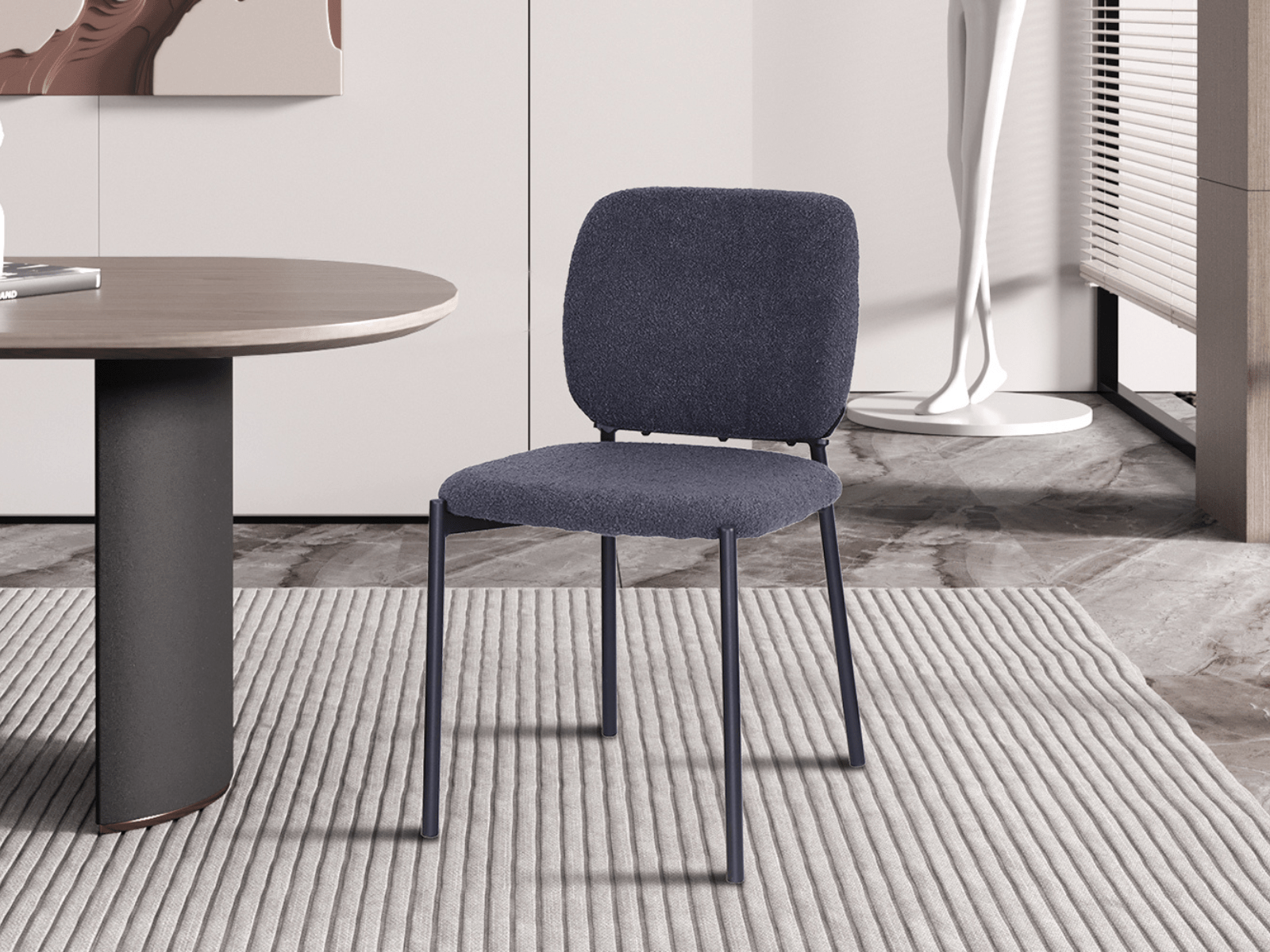 Chaise ORELIA gris foncé