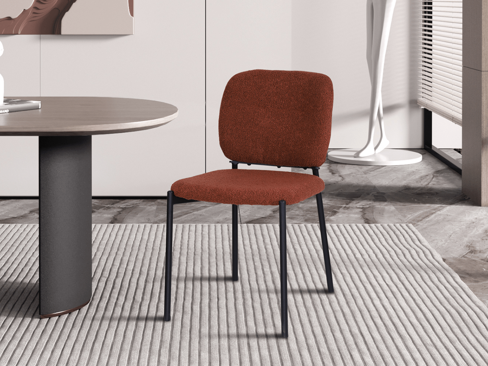 Chaise ORELIA rouille