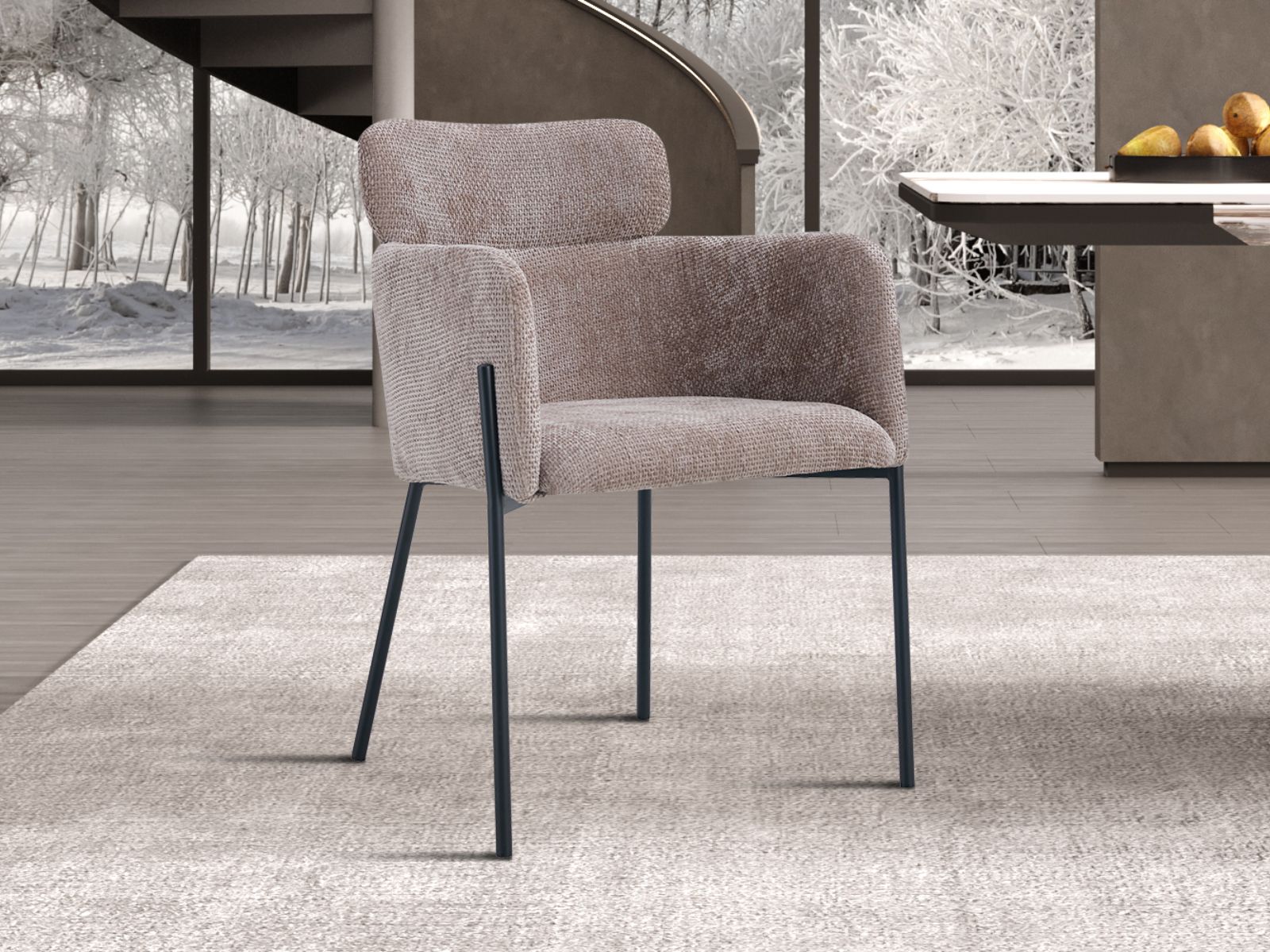 Chaise NOALI tissu sable