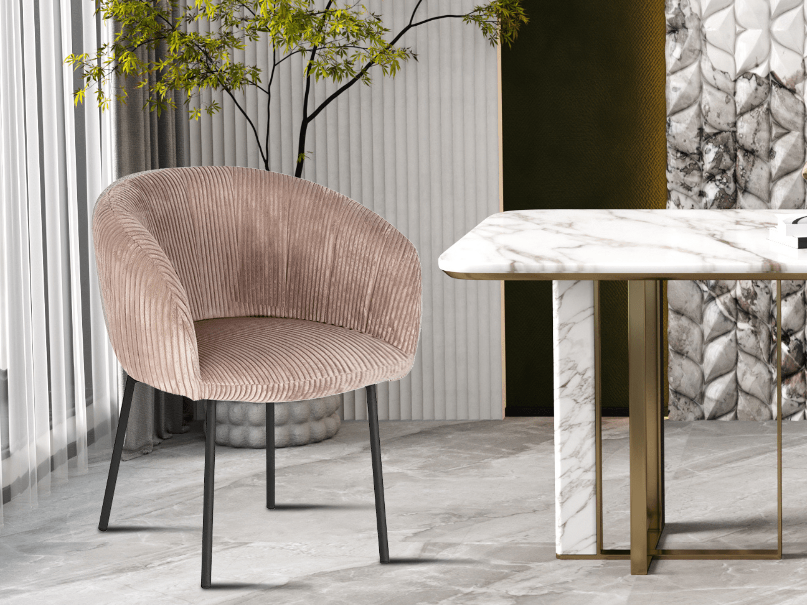 Chaise SILVIO sable