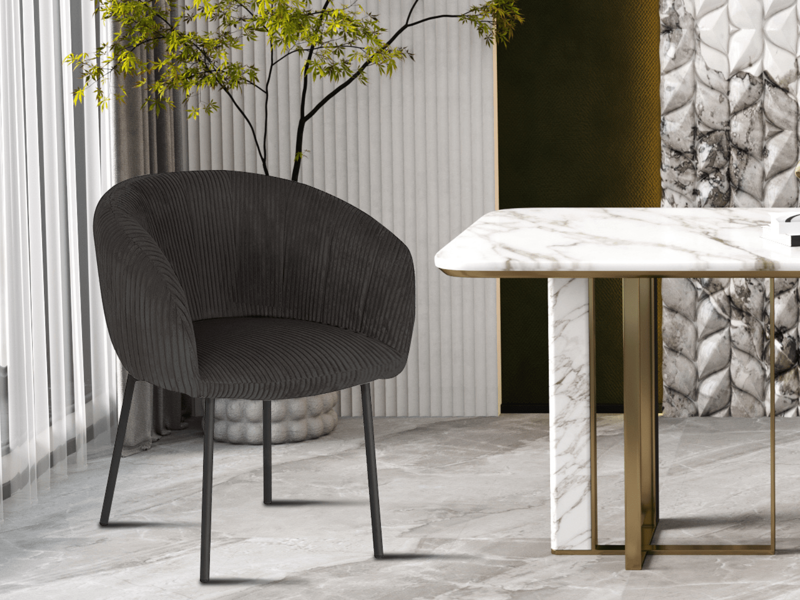 Chaise SILVIO gris