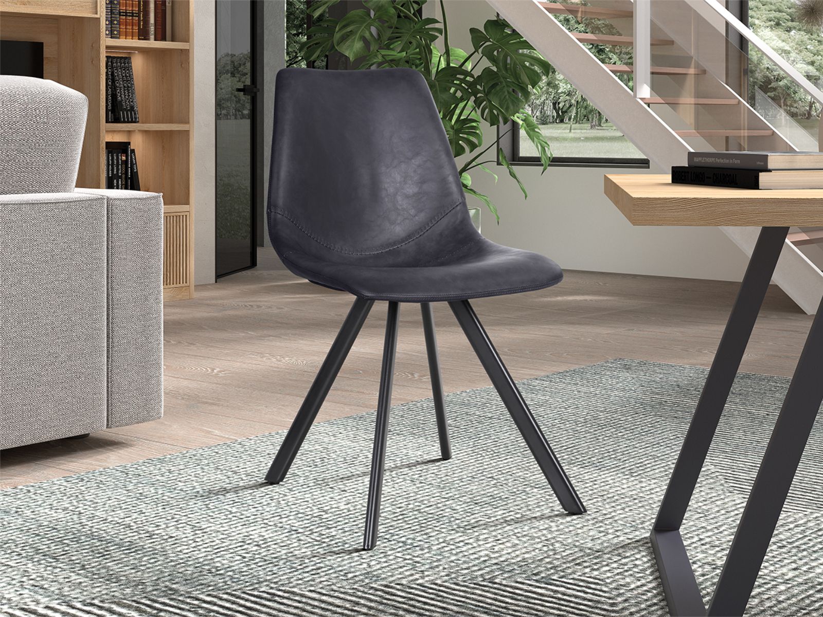 Chaise moderne YUKA noir