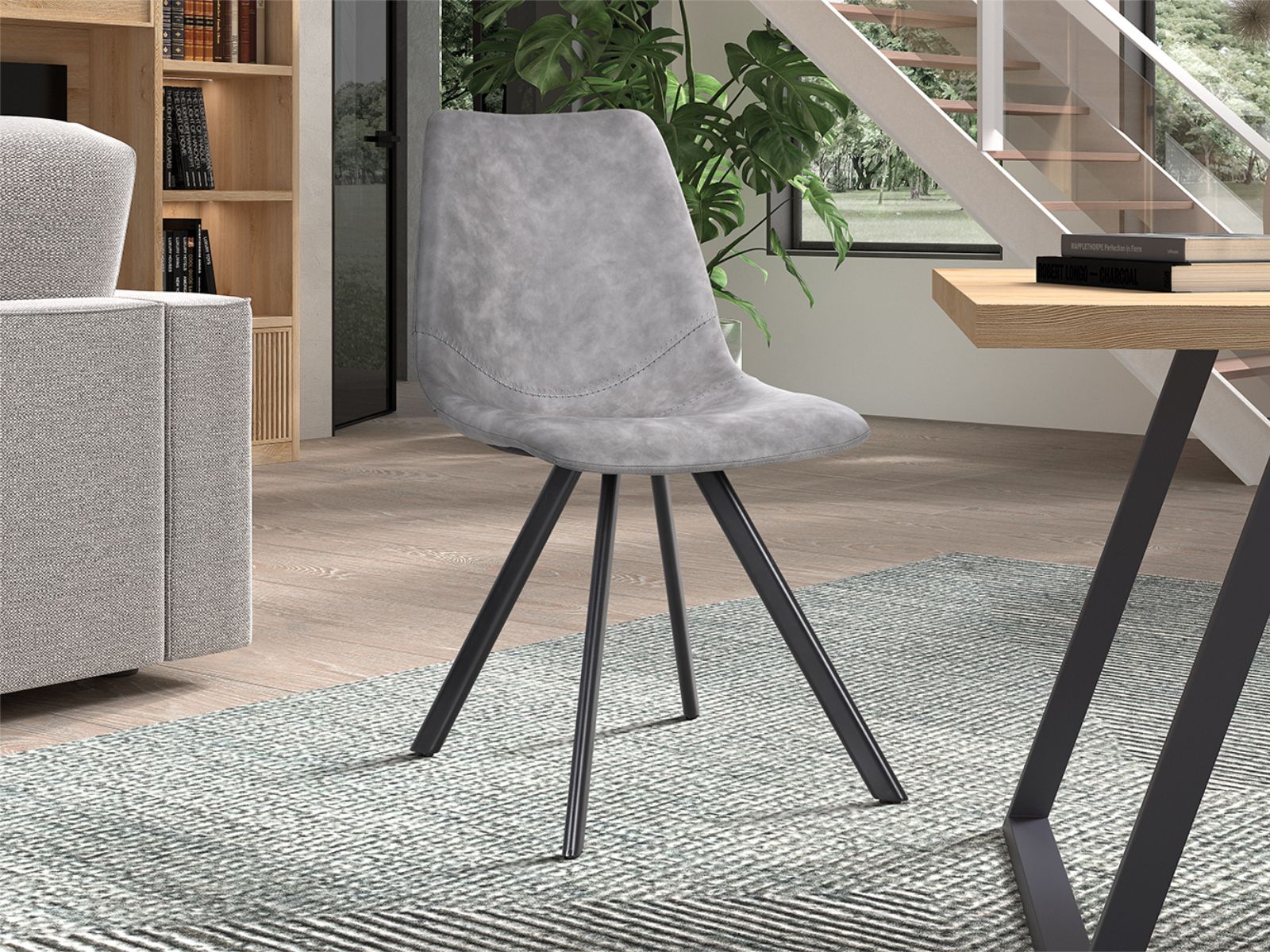 Chaise moderne YUKA gris