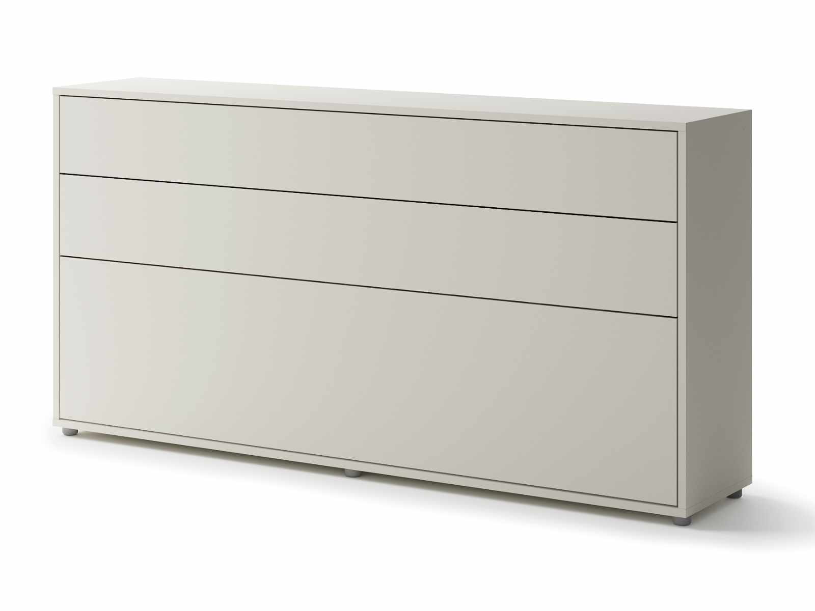 Lit mural escamotable CONCEPTION PRO 90x200 cm cachemire (horizontal) avec matelas