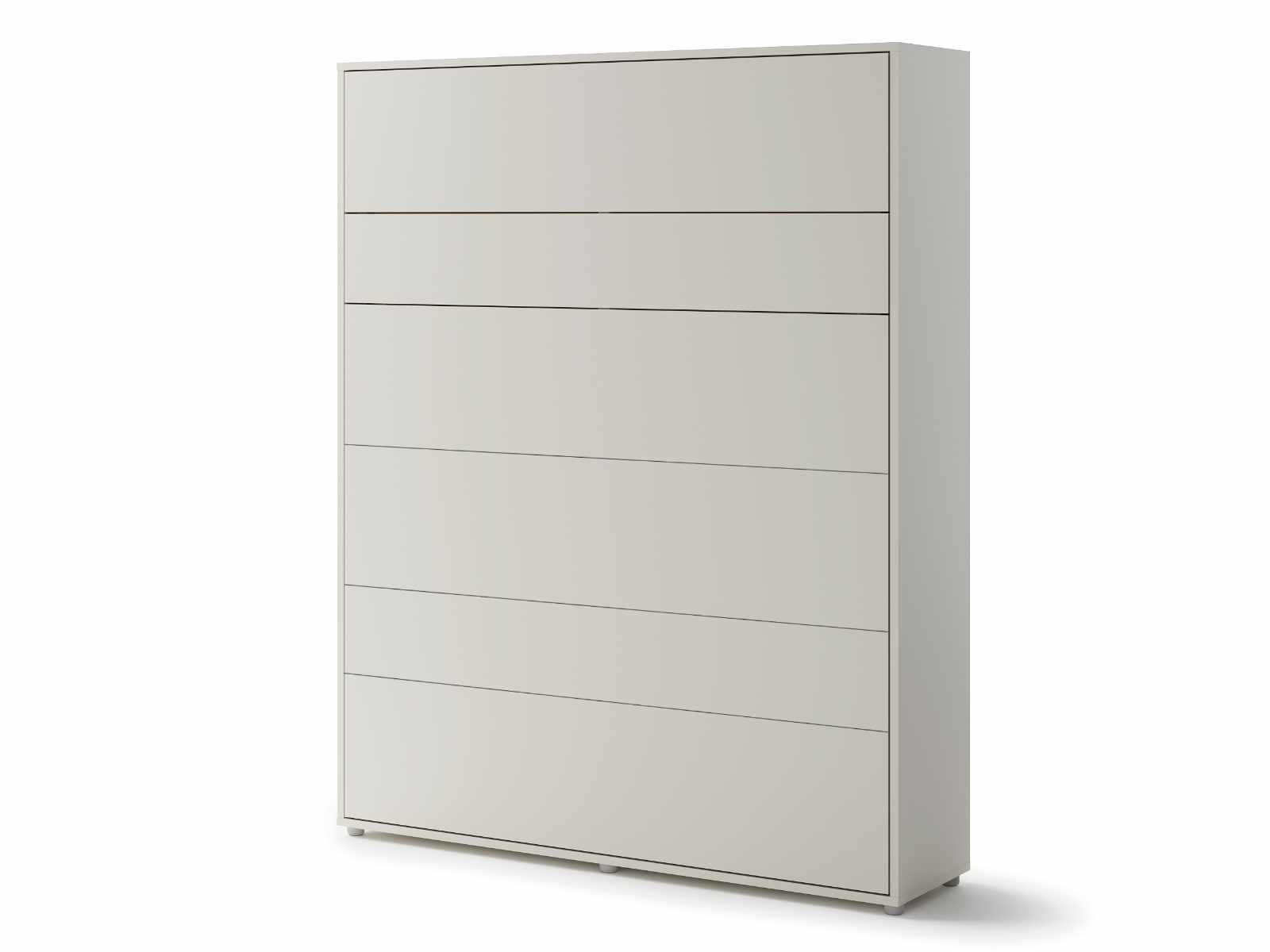 Lit mural escamotable CONCEPTION PRO 160x200 cm cachemire (vertical) avec matelas