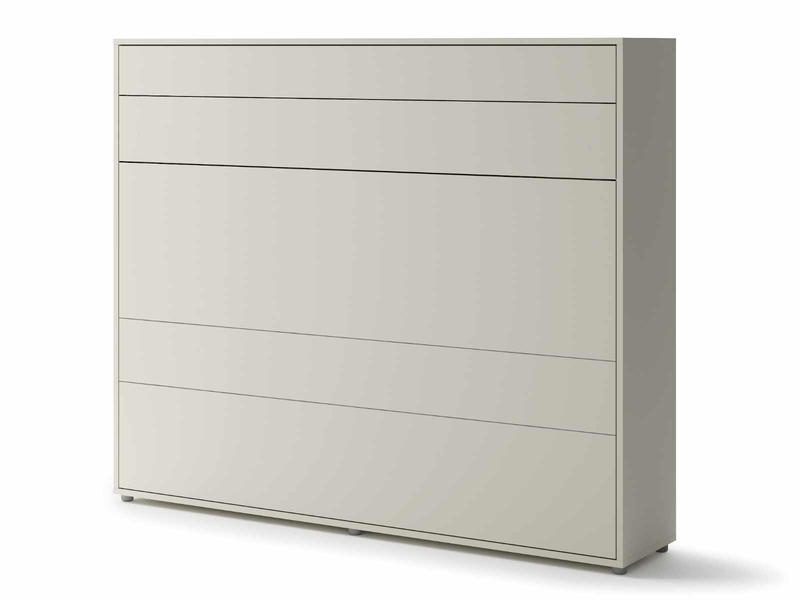 Lit mural escamotable CONCEPTION PRO 160x200 cm cachemire (horizontal)