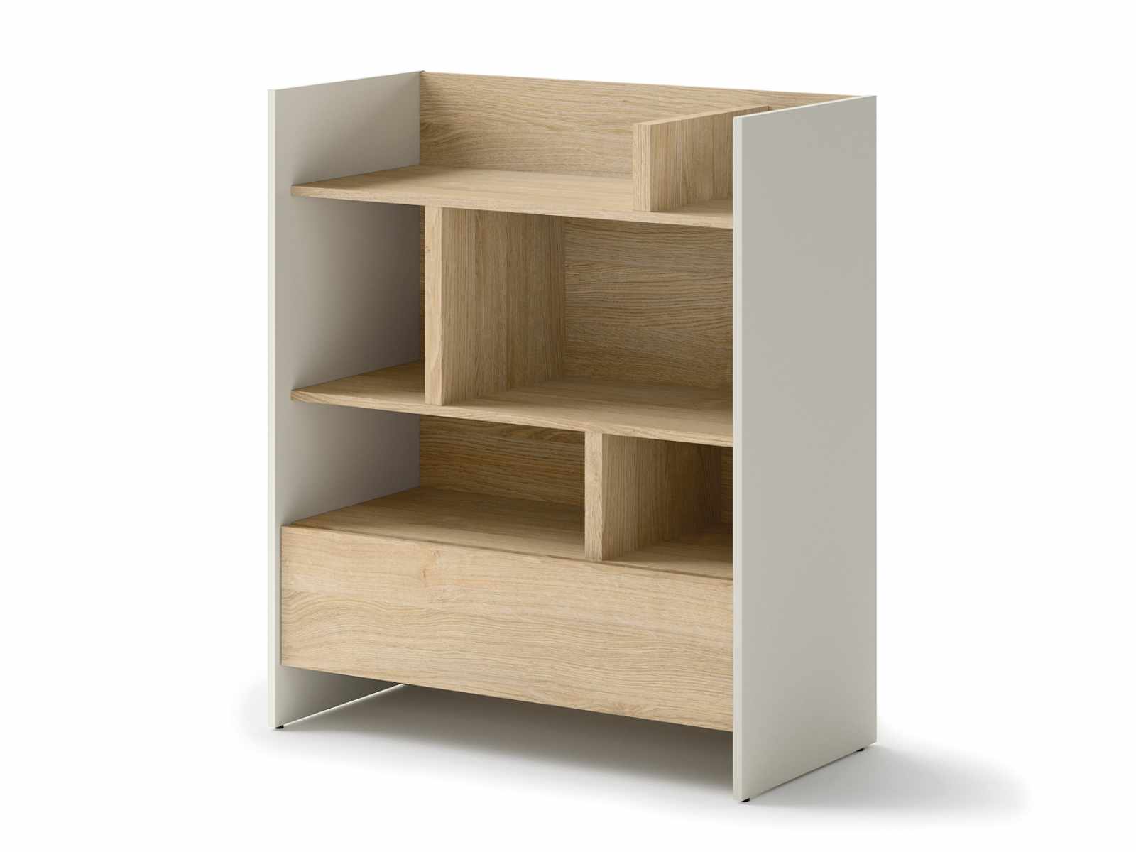 Bibliothèque CONCEPTION PRO 108 cm cachemire/chêne nagano