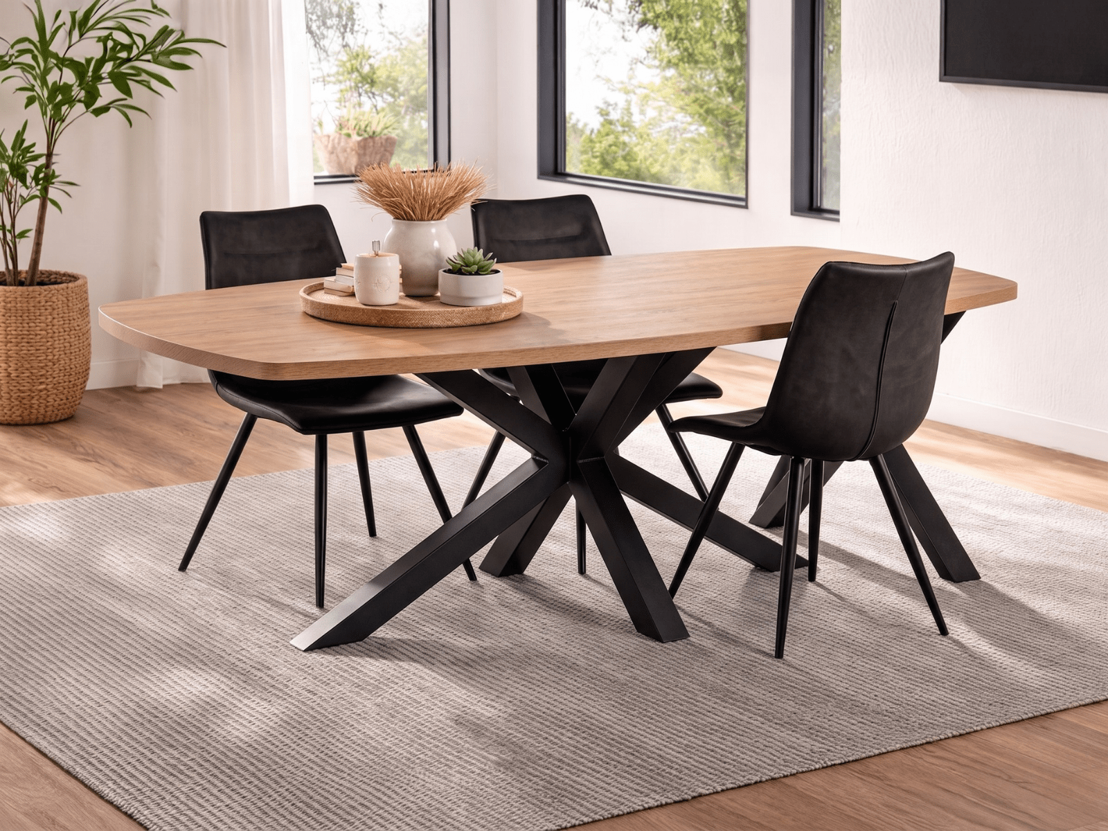 Table repas ovale MARNOIX 200 cm chêne français