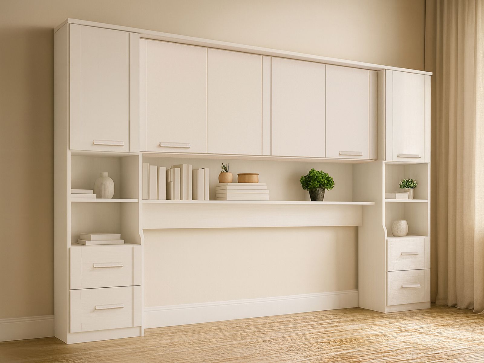 Pont de lit RIGA 160 cm blanc sans fond