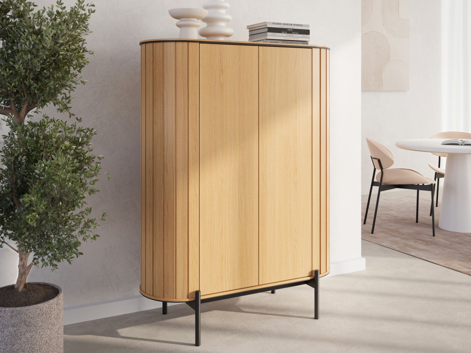 Commode ROTARIO 2 portes chêne vincenza