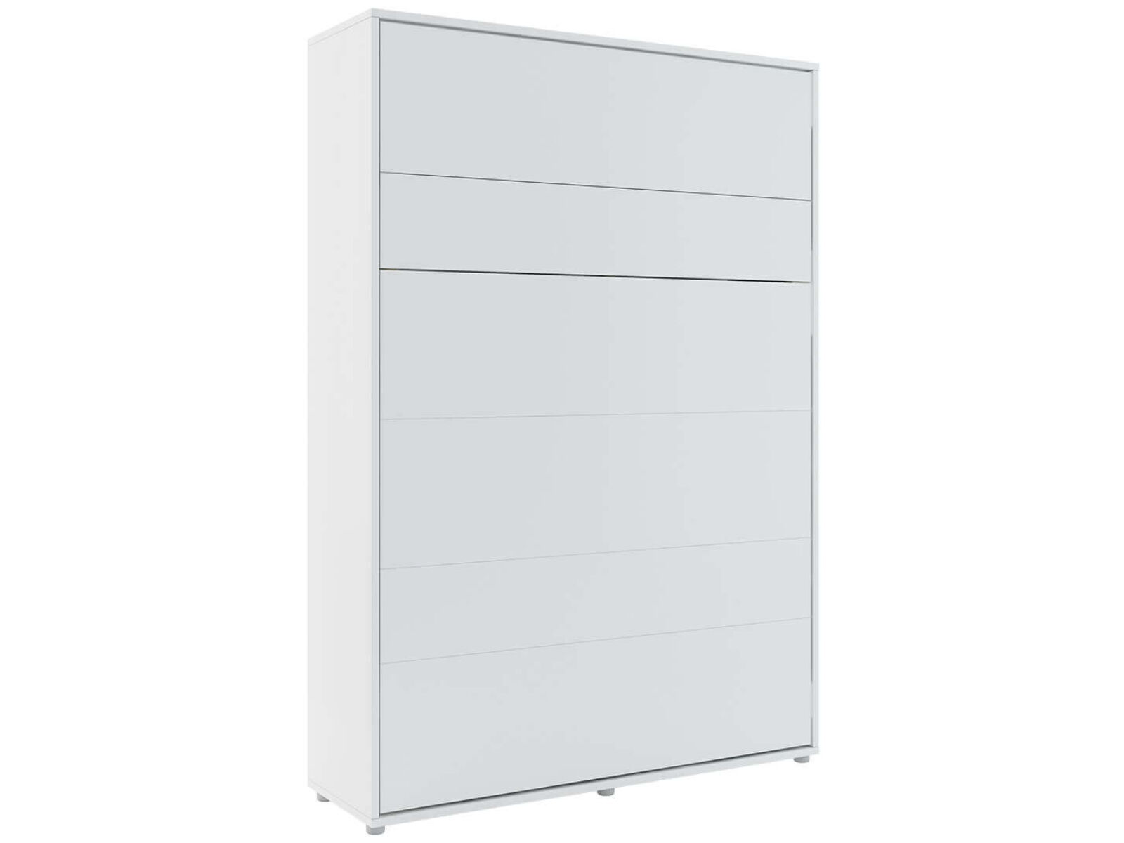 Lit mural escamotable CONCEPTION PRO 140x200 cm blanc mat (vertical)