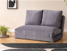 Canapé convertible TADAM 2 places gris