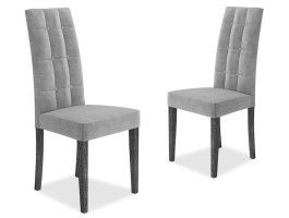 Lot de 2 chaises SAROU gris