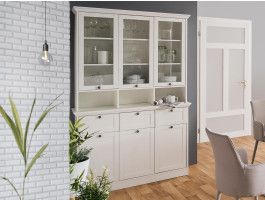 Vitrine LANDO 6 portes 3 tiroirs