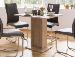 Table repas carré CHRISTY 80 cm sonoma chêne