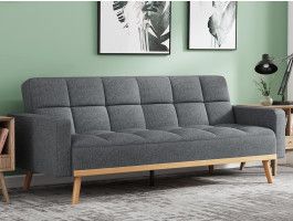 Canapé lit ADOMAKA 2 places gris