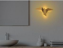 Applique murale BIRDY 1 lampe doré
