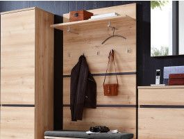 Porte-manteaux LIVINGSTONE chêne noble