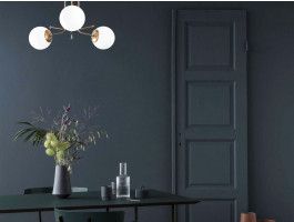 Plafonnier DESIR 3 lampes or/blanc