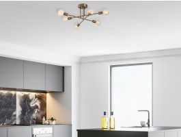 Plafonnier FLORUS 6 lampes vintage