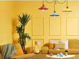 Luminaire suspendu SOOTY 3 lampes multicolore