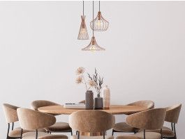 Luminaire suspendu SPOCK 3 lampes vintage