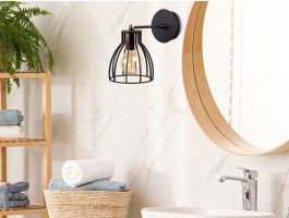 Applique murale HERMES 1 lampe noir