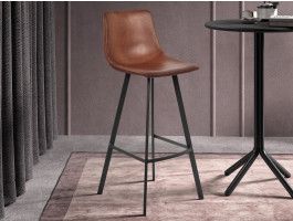 Chaise de bar WINDSOR brun 78 cm