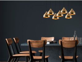 Luminaire suspendu AXBRIDGE 7 lampes vintage