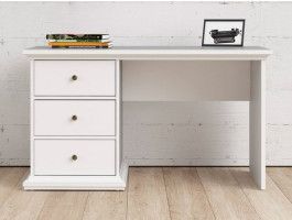 Bureau PARO 3 tiroirs blanc