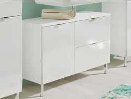Meuble sous-lavabo MANAU 2 portes 1 tiroir blanc