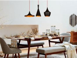 Luminaire suspendu MAFIA 3 lampes noir